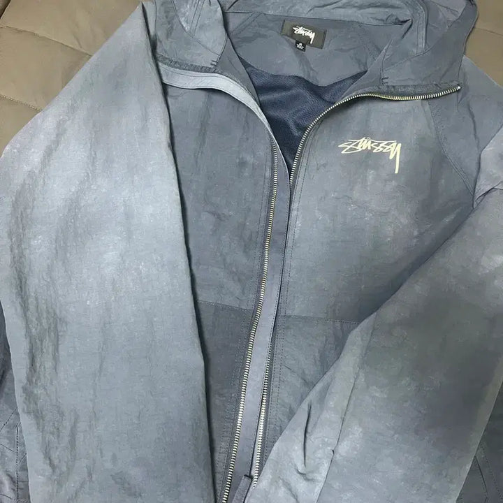 [BUNJANG] Stussy Wave Dye Beach Shell Jacket Navy M / 스투시 웨이브 다이 비치 쉘 자켓 네이비 M