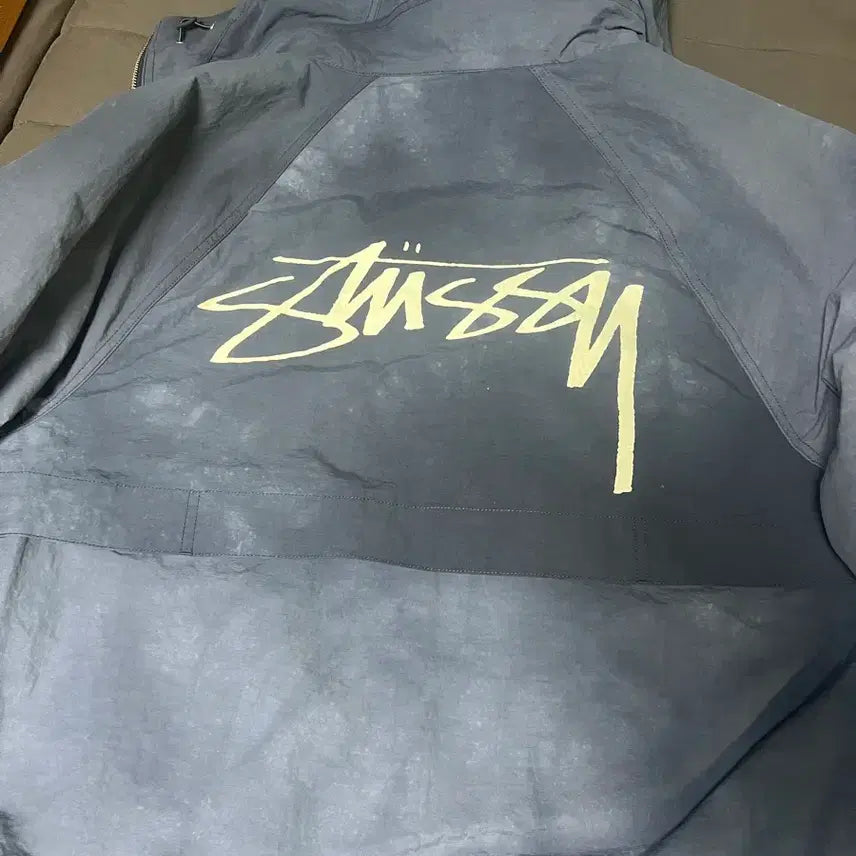 [BUNJANG] Stussy Wave Dye Beach Shell Jacket Navy M / 스투시 웨이브 다이 비치 쉘 자켓 네이비 M