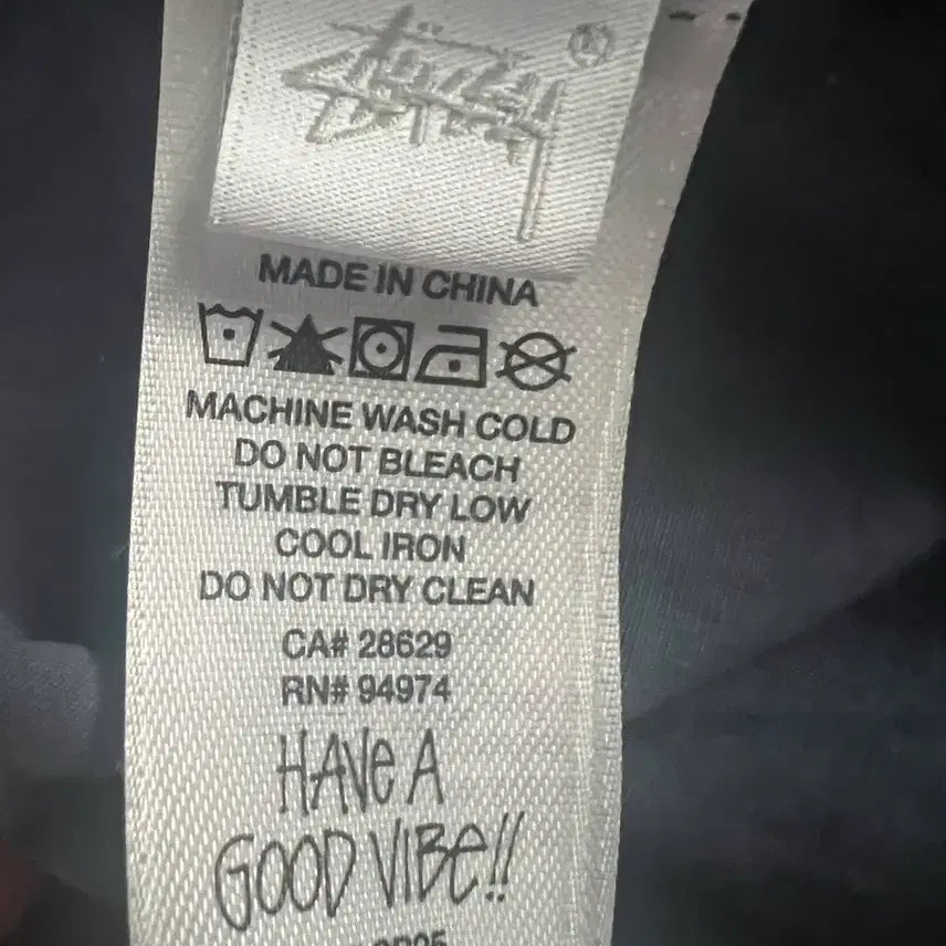 [BUNJANG] Stussy Wave Dye Beach Shell Jacket Navy M / 스투시 웨이브 다이 비치 쉘 자켓 네이비 M