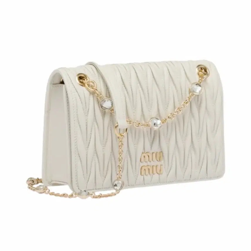 [BUNJANG] Miu Miu Matelassé Crystal Bag / 미우미우 마테라쎄 나파레더 크리스탈백 5bp065