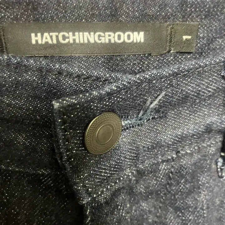 [BUNJANG] Hatching Room Indigo Wide Curve Jeans / 해칭룸 와이드 커브진 인디고 1사이즈
