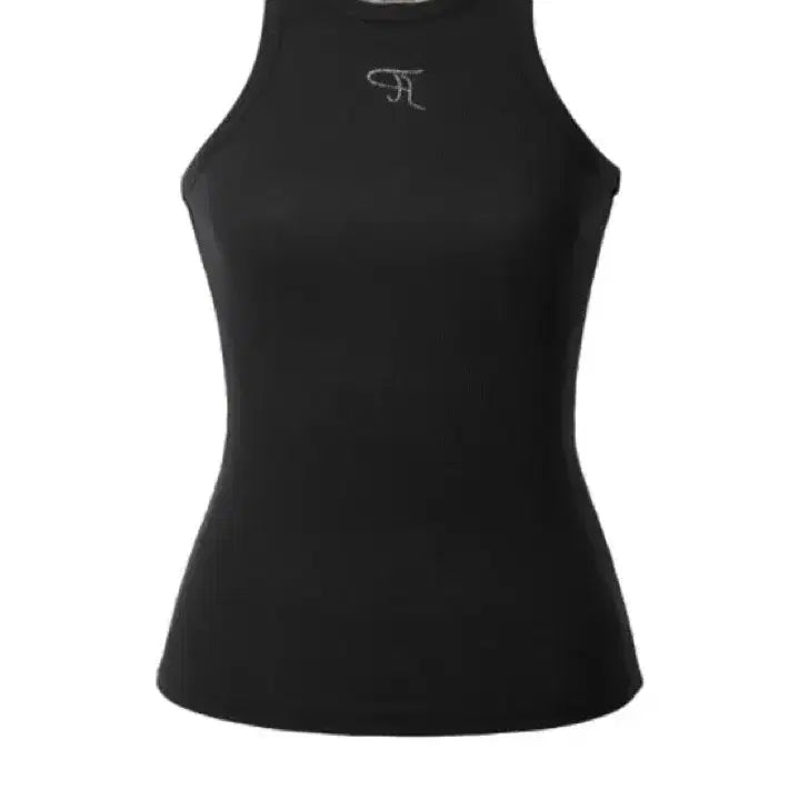 [BUNJANG] 3 Times Jewel Long Tank Top Black / 쓰리타임즈 쥬얼 롱 탱크탑 블랙