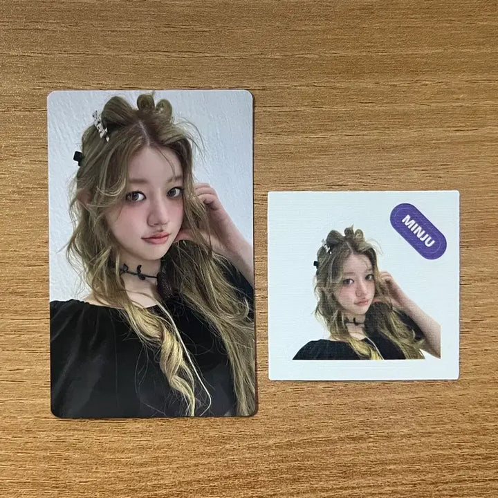 [BUNJANG] ILLIT Minju I'll like you Weverse POB Photocard Sticker Set / 아일릿 민주 ILLIT I'll like you 위버스 특전 포카 스티커