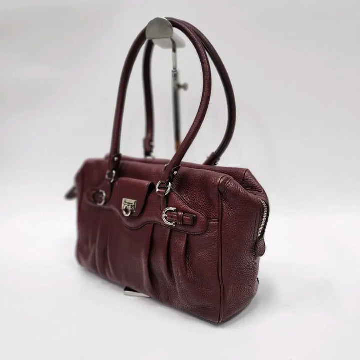 [BUNJANG] Salvatore Ferragamo Gancini Leather Shoulder Bag / 정품 페라가모 간치니 가죽 숄더백