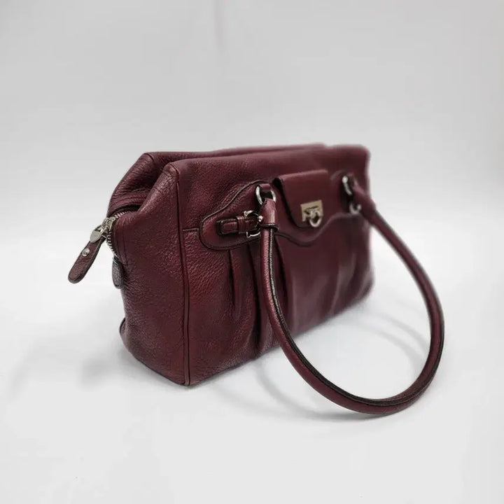 [BUNJANG] Salvatore Ferragamo Gancini Leather Shoulder Bag / 정품 페라가모 간치니 가죽 숄더백