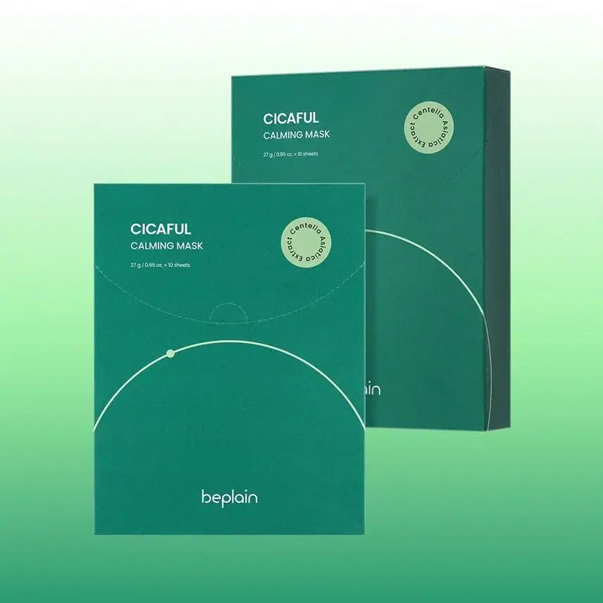 [BUNJANG] Beplain Cicaful Calming Mask Pack 10 Sheets / 비플레인 시카풀 카밍 마스크 팩 10매