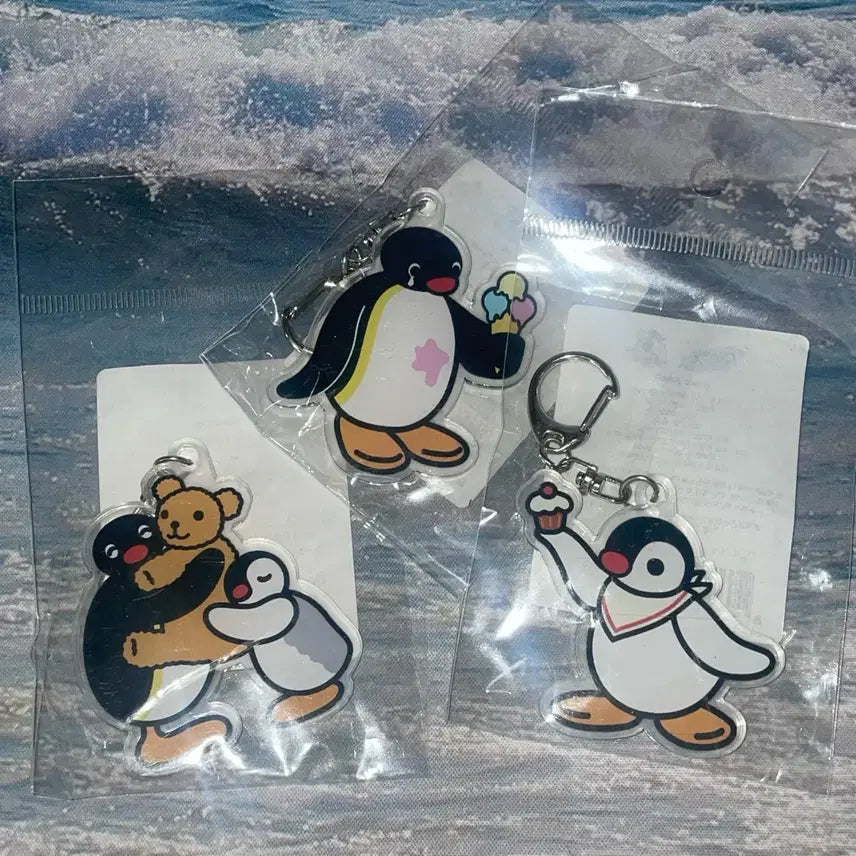 [BUNJANG] Pingu Pinga Acrylic Keyring / 일괄)핑구 핑가 아크릴 키링