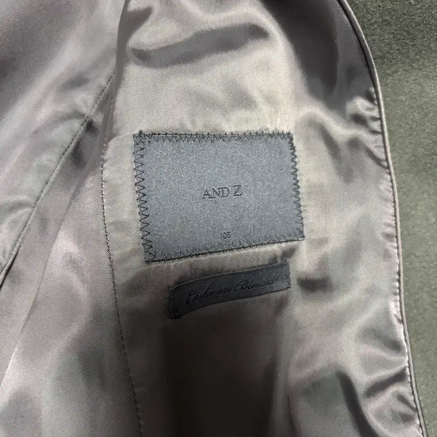 [BUNJANG] ANDZ Wool Cashmere Double Coat (Khaki/105) / 앤드지 울 캐시미어 더블 코트 (카키색/105)