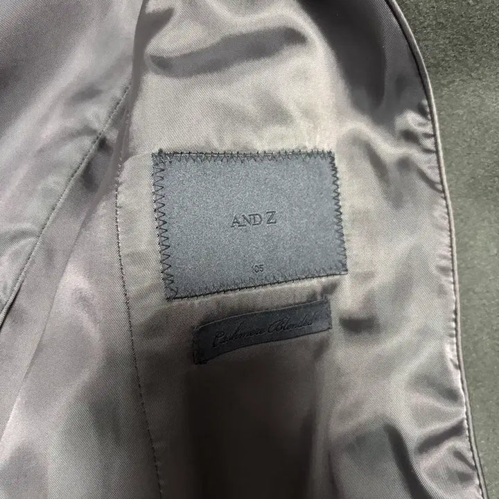 [BUNJANG] ANDZ Wool Cashmere Double Coat (Khaki/105) / 앤드지 울 캐시미어 더블 코트 (카키색/105)