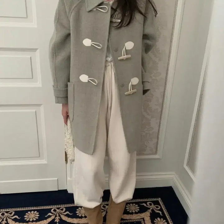 [BUNJANG] PYT Handmade Duffel Half Wool Coat / 미착용 새상품) 프영띵 pyt 핸드메이드 더플 하프울코트 판매