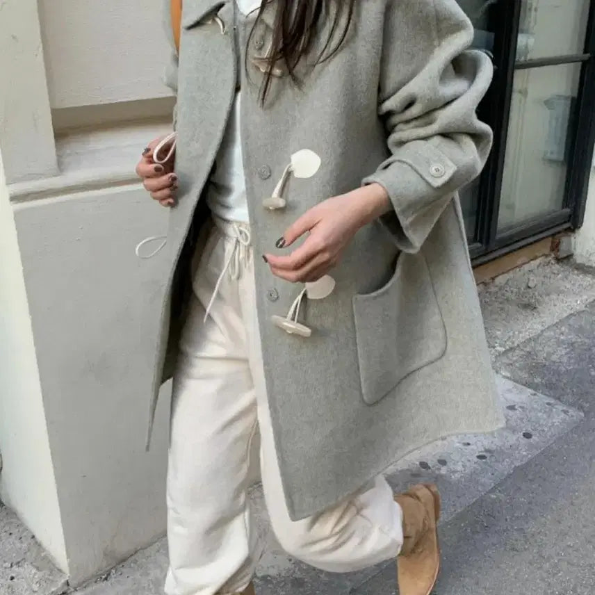 [BUNJANG] PYT Handmade Duffel Half Wool Coat / 미착용 새상품) 프영띵 pyt 핸드메이드 더플 하프울코트 판매