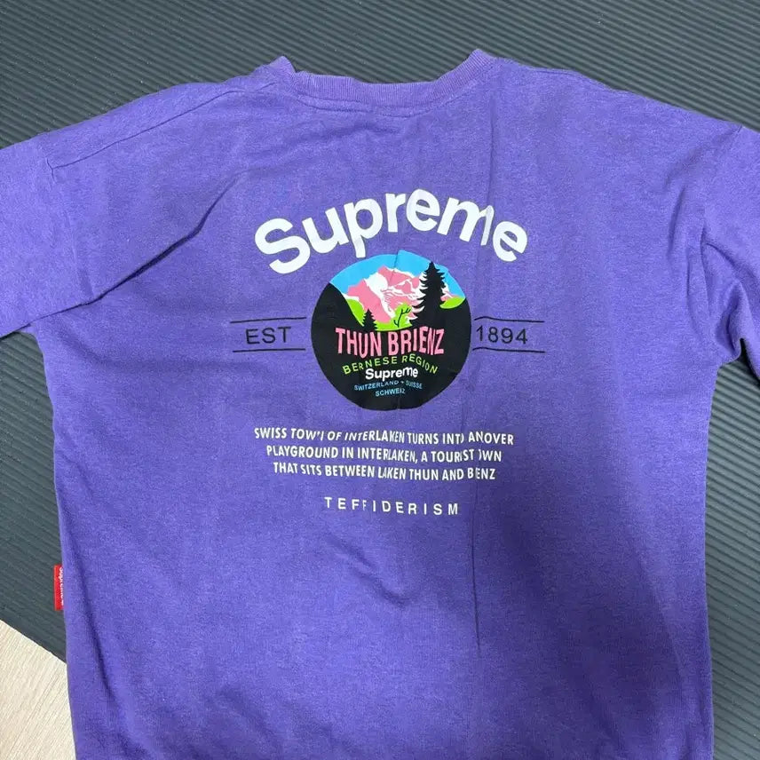 [BUNJANG] Supreme Purple Sweatshirt / 슈프림 퍼플 맨투맨