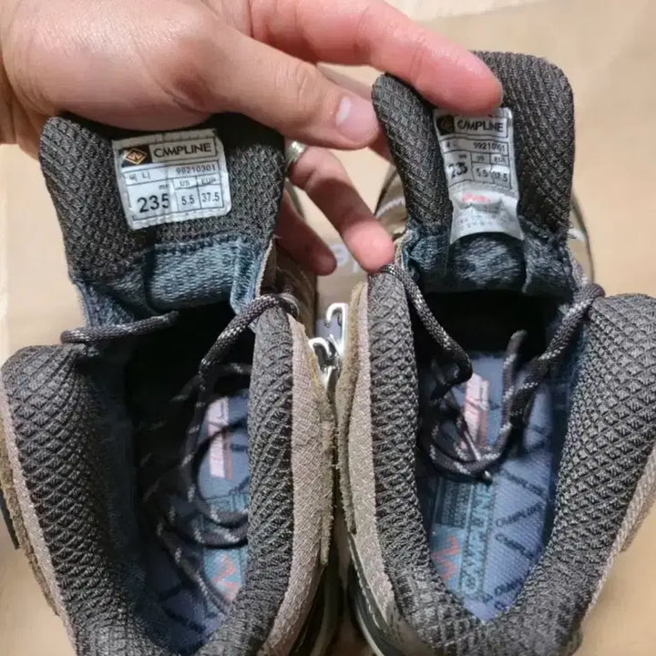 [BUNJANG] Camp Line Gore-Tex Hiking Boots 235 Brown / 캠프라인 고어텍스 등산화 235 브라운