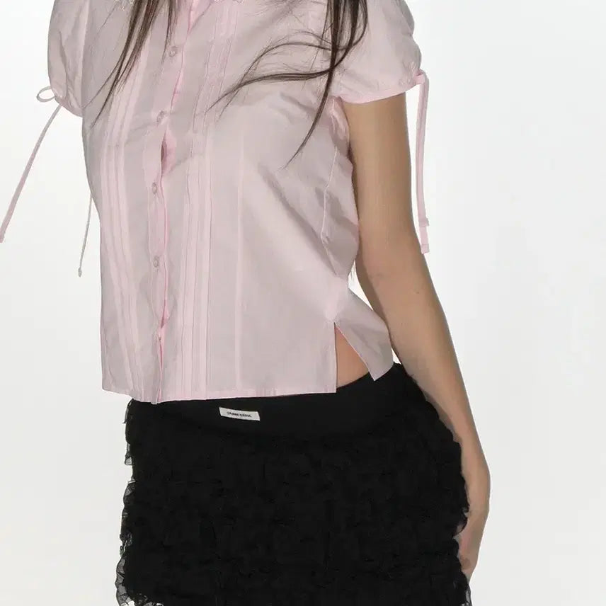 [BUNJANG] Crank Frill Shirring Mini Skirt / 크랭크) 프릴 셔링 미니 스커트 (새상품)