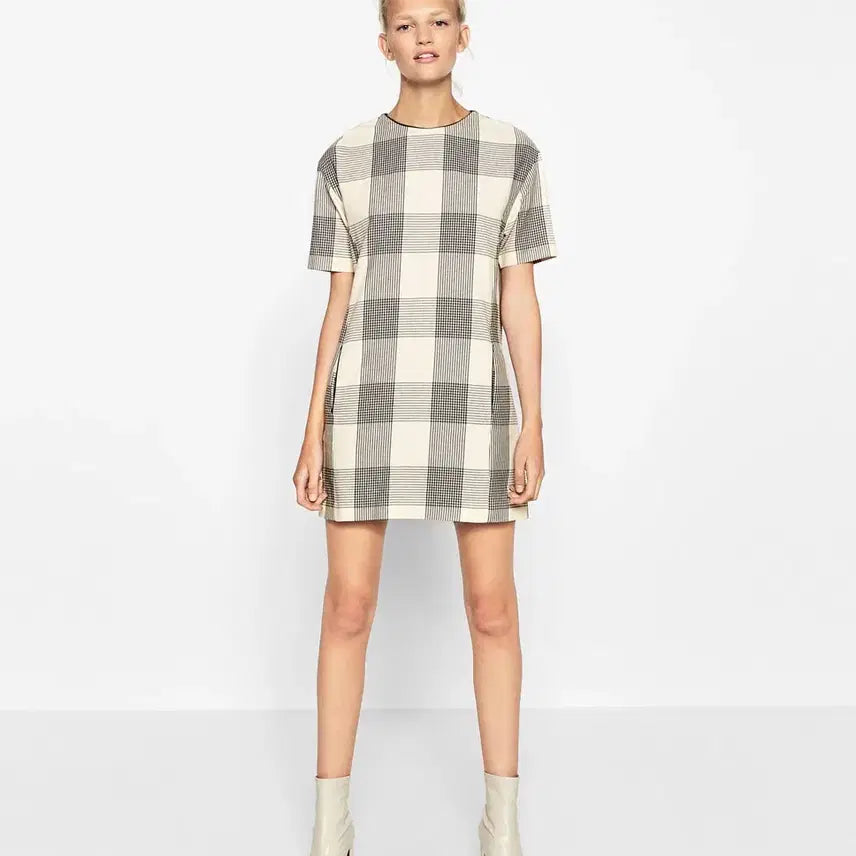 [BUNJANG] Zara Check Mini Dress XS / 자라 체크 미니원피스 XS