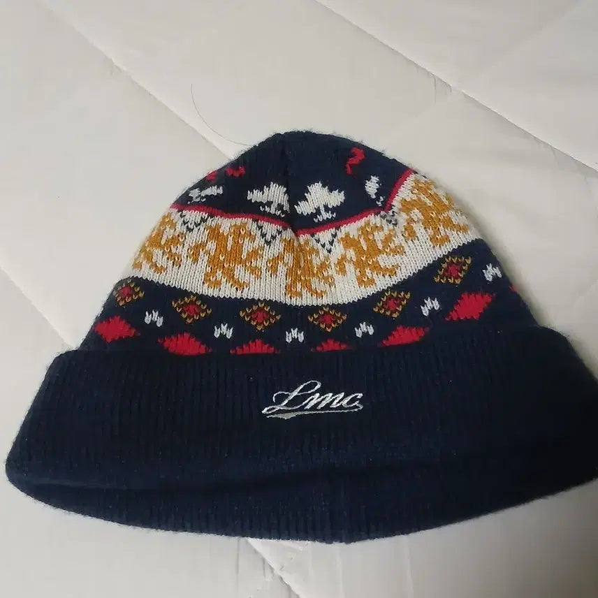 [BUNJANG] LMC Pattern Knit Beanie / LMC 패턴 니트 비니 모자