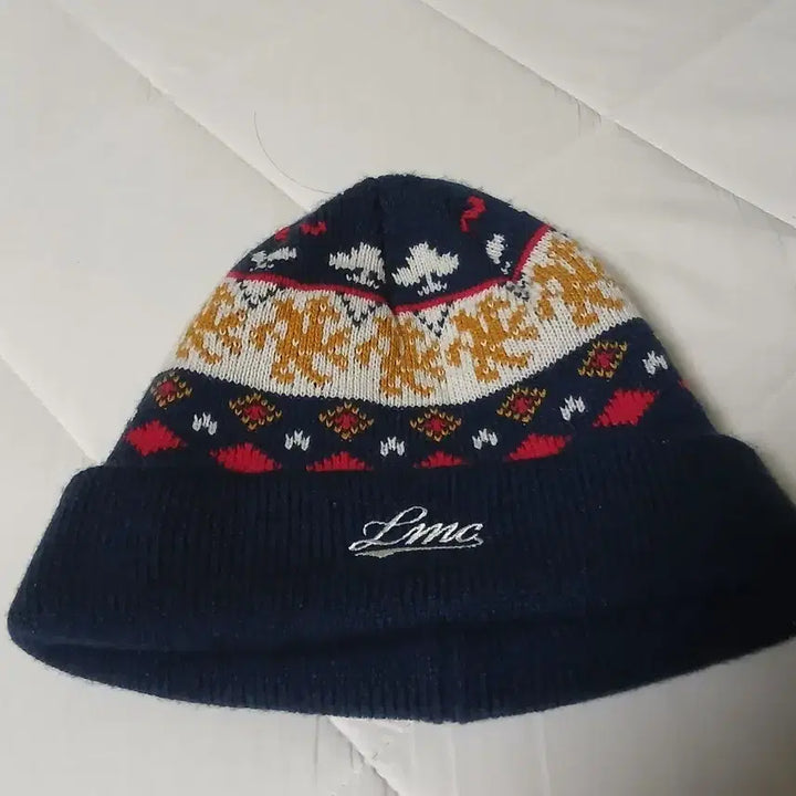 [BUNJANG] LMC Pattern Knit Beanie / LMC 패턴 니트 비니 모자