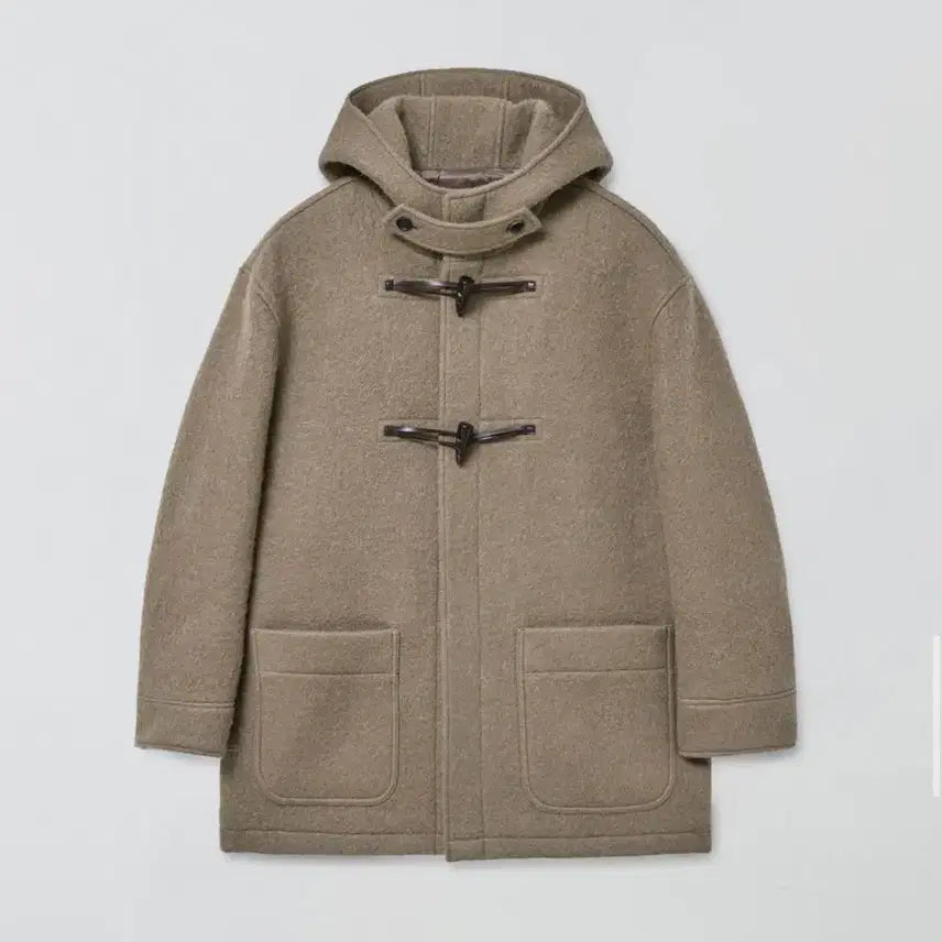 [BUNJANG] Majo & Lune Alpaca Wool Half Duffle Coat Khaki / 마조네 알파카 울 하프 더플 코트 카키
