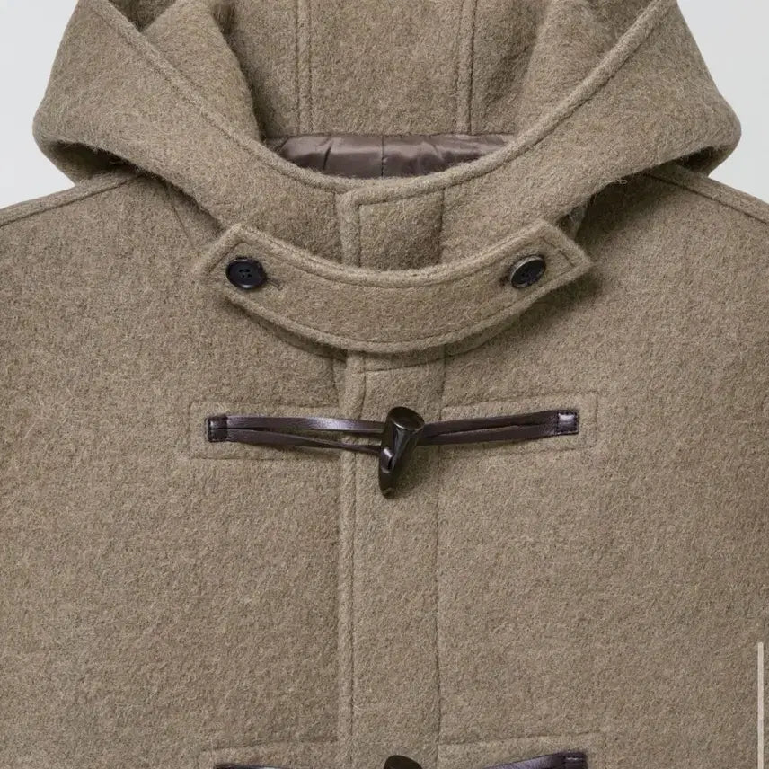 [BUNJANG] Majo & Lune Alpaca Wool Half Duffle Coat Khaki / 마조네 알파카 울 하프 더플 코트 카키