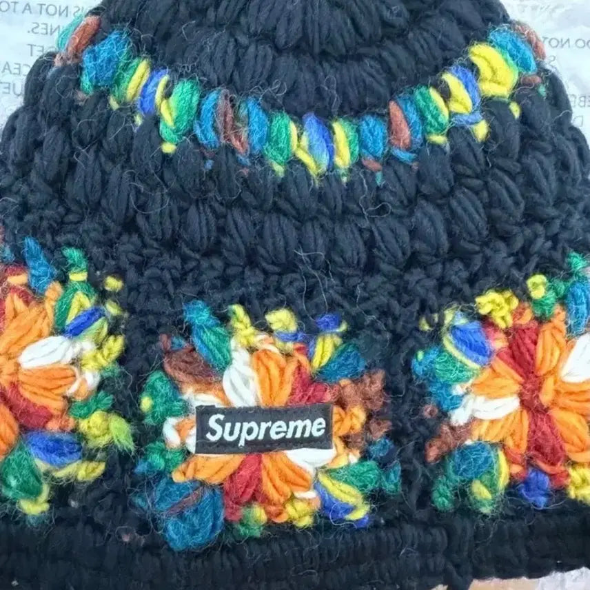 [BUNJANG] Supreme Crochet Beanie Black / 슈프림 크로셰 비니 블랙