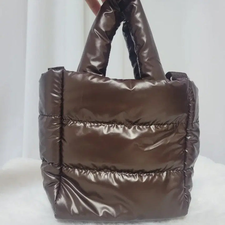 [BUNJANG] Unbranded Padded Mini Tote Bag / 패딩토트백 미니백 패딩숄더백  가방