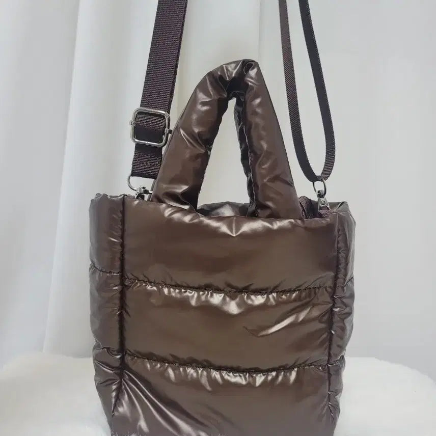 [BUNJANG] Unbranded Padded Mini Tote Bag / 패딩토트백 미니백 패딩숄더백  가방