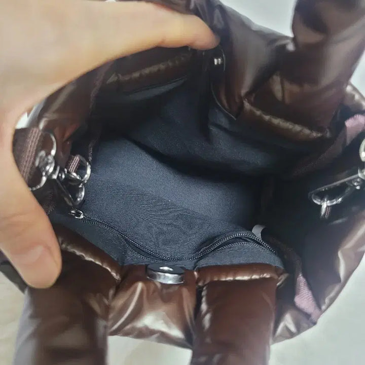 [BUNJANG] Unbranded Padded Mini Tote Bag / 패딩토트백 미니백 패딩숄더백  가방