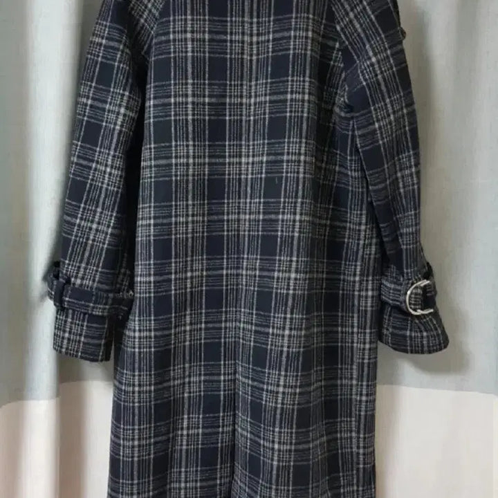 [BUNJANG] Long Coat / 체크 롱코트