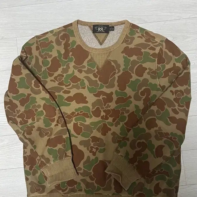 [BUNJANG] RRL Camo Crewneck Sweatshirt / RRL 크루넥 L 더블알엘 맨투맨