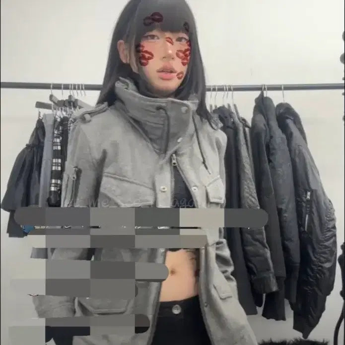 [BUNJANG] ACR Q Vintage Preview Two-Way Gray Jacket / 큐빈티지 ACR 프리뷰 투웨이 그레이 자켓