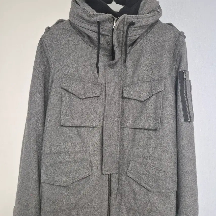 [BUNJANG] ACR Q Vintage Preview Two-Way Gray Jacket / 큐빈티지 ACR 프리뷰 투웨이 그레이 자켓