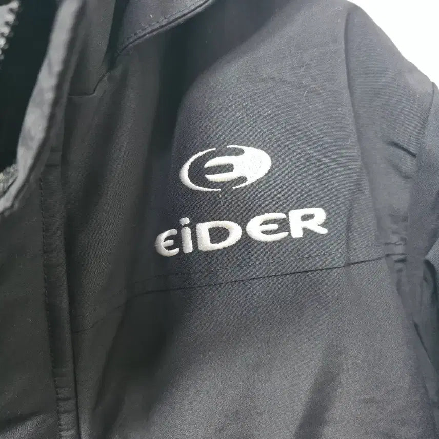 [BUNJANG] Aider Black Hooded Padded Jacket L / 아이더 블랙 후드 패딩 점퍼 야상 L