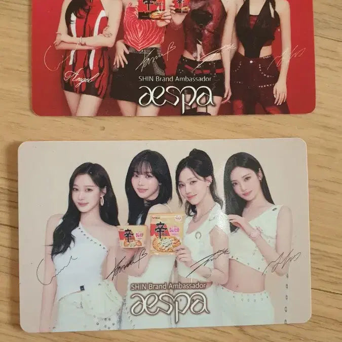 [BUNJANG] Aespa Photocard / 에스파 신라면 툼바 포토카드