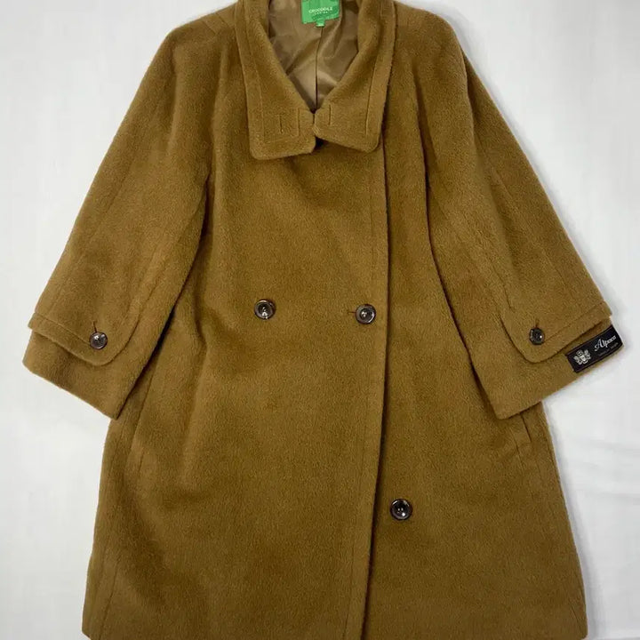 [BUNJANG] Crocodile Alpaca Wool Coat / 크로커다일 알파카 모직 코트