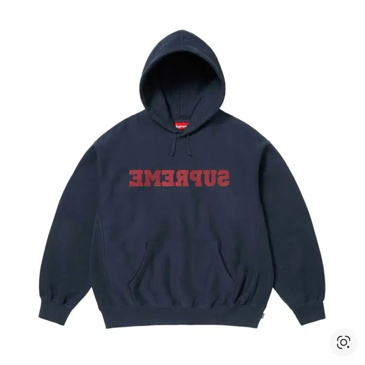 [BUNJANG] Supreme Reverse Hooded Sweatshirt Navy 25SS / 슈프림 리버스후드 스웨트셔츠 네이비 25ss