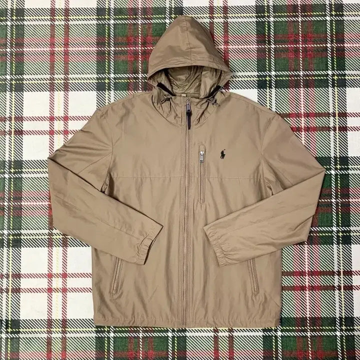 [BUNJANG] Ralph Lauren Anorak Windbreaker Jacket (Beige, L) / [L] 폴로 랄프로렌 체스트포켓 아노락 바람막이 자켓