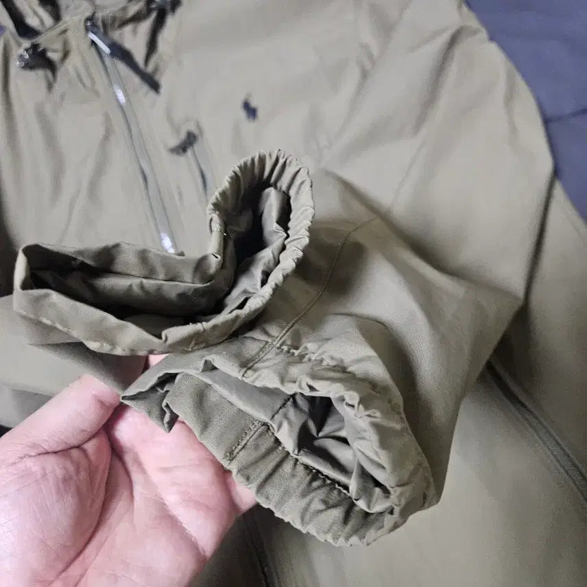 [BUNJANG] Ralph Lauren Anorak Windbreaker Jacket (Beige, L) / [L] 폴로 랄프로렌 체스트포켓 아노락 바람막이 자켓