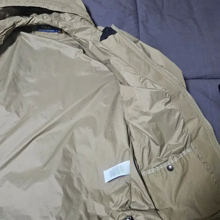 [BUNJANG] Ralph Lauren Anorak Windbreaker Jacket (Beige, L) / [L] 폴로 랄프로렌 체스트포켓 아노락 바람막이 자켓