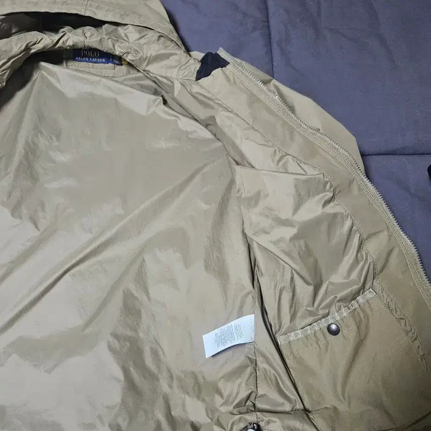 [BUNJANG] Ralph Lauren Anorak Windbreaker Jacket (Beige, L) / [L] 폴로 랄프로렌 체스트포켓 아노락 바람막이 자켓