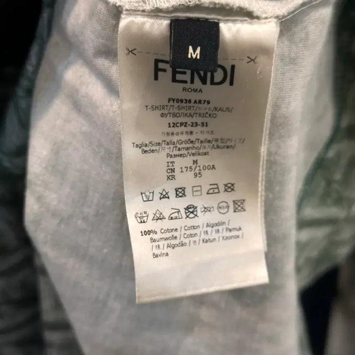 [BUNJANG] Fendi Jacquard Short Sleeve T-shirt / 신형 펜디 자카드 반팔티