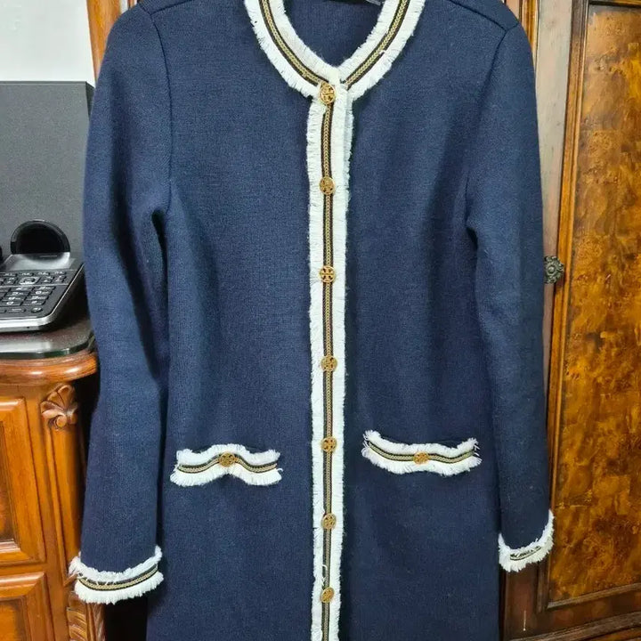 [BUNJANG] Tory Burch Navy Jacket / 토리버치