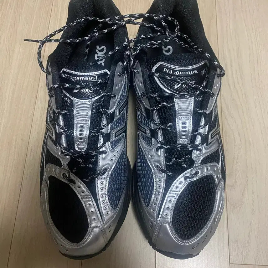 [BUNJANG] Asics Gel-Nimbus 10.1 Black Pure Silver Limited Edition Sneakers / [285] 아식스 젤님버스 10.1 블랙 퓨어 실버-한국한정