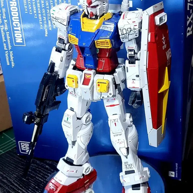 [BUNJANG] Bandai PG Unleashed First Gundam Model Kit / 반다이 PG 언리쉬드 퍼스트건담 + 델피데칼 완성품 팝니다