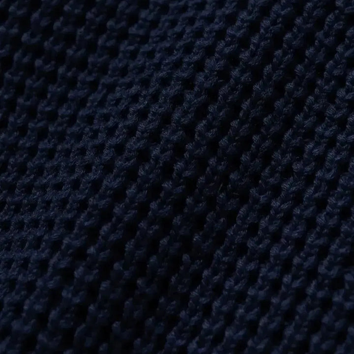 [BUNJANG] Knitted Navy Waffle Knit Sweater / Knitted 네이비 와플 니트 스웨터