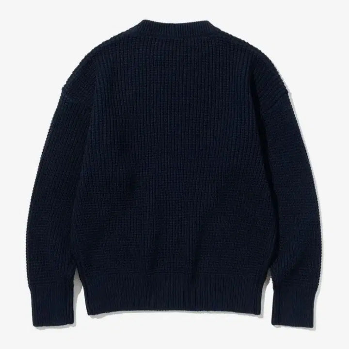 [BUNJANG] Knitted Navy Waffle Knit Sweater / Knitted 네이비 와플 니트 스웨터