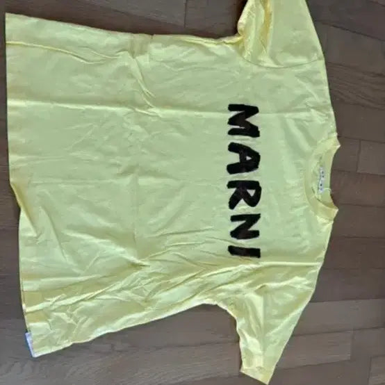 [BUNJANG] Marni Logo Short Sleeve T-Shirt Yellow / 마르니 반팔