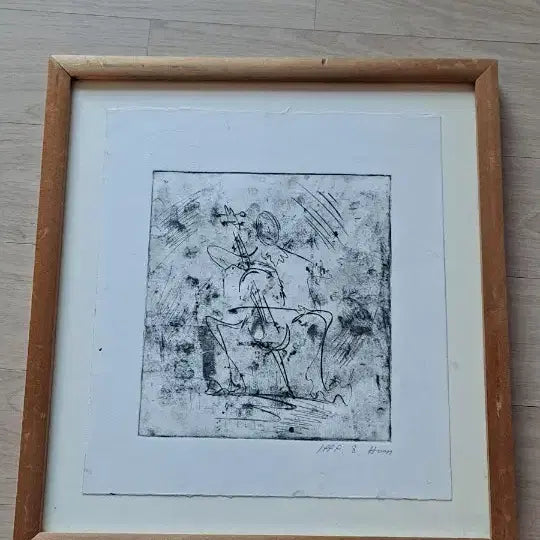 [BUNJANG] Guak Hoon Signed Abstract Painting / 대가풍의 추상작품