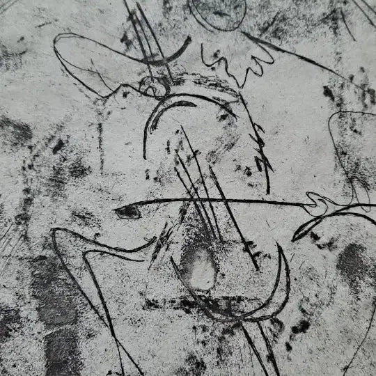 [BUNJANG] Guak Hoon Signed Abstract Painting / 대가풍의 추상작품