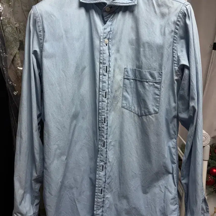 [BUNJANG] Drake's Chambray Shirt 42 / 드레익스 샴브레이셔츠 42