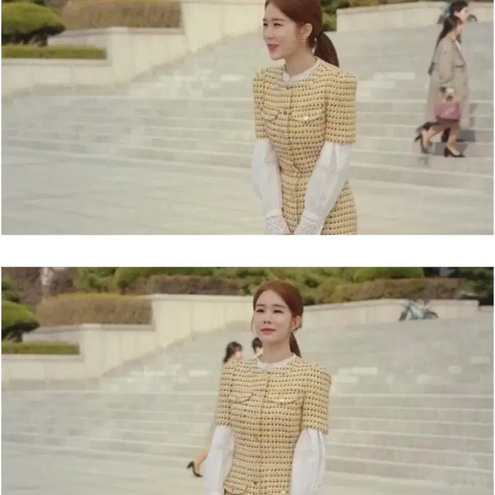 [BUNJANG] Maje Tweed Dress / 마쥬 트위드 원피스